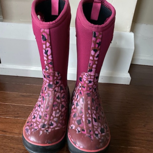 kids pink bogs, size 1 - Picture 1 of 3